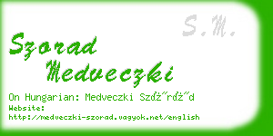 szorad medveczki business card